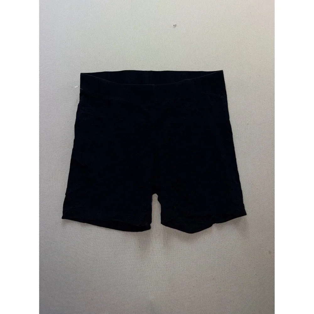 Old Navy Compression Shorts Girls Size 16/18 Black Good Stretch Athletic